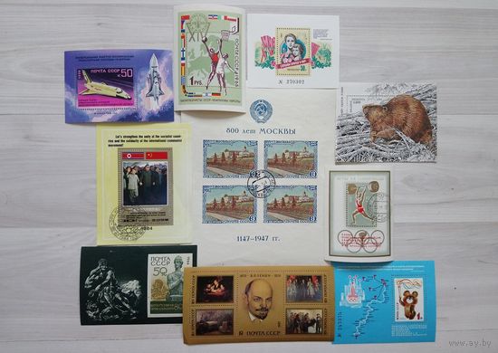 Марки. Сборный лот. Блоки.