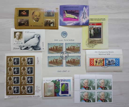 Марки.  Сборный лот. СССР. Корея. Беларусь. Польша.