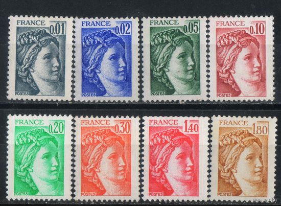 Франция 1977-80 Вып Сабина Стандарт #1962-5,1967-8,2061,2102**
