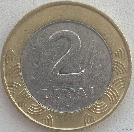 Литва 2 лита 2001 г.