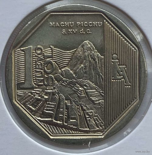 Перу 1 соль 2011 г. Мачу-Пикчу. В холдере