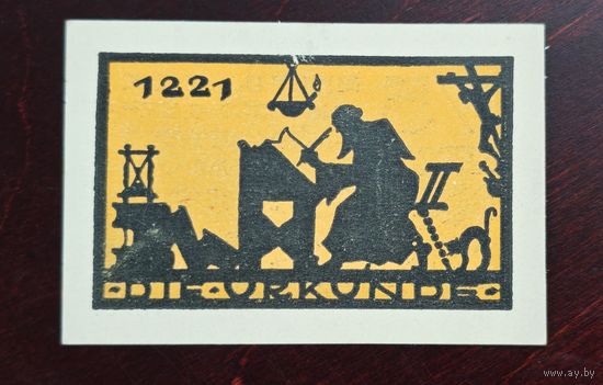 1921 год Германия 75 пфеннигов