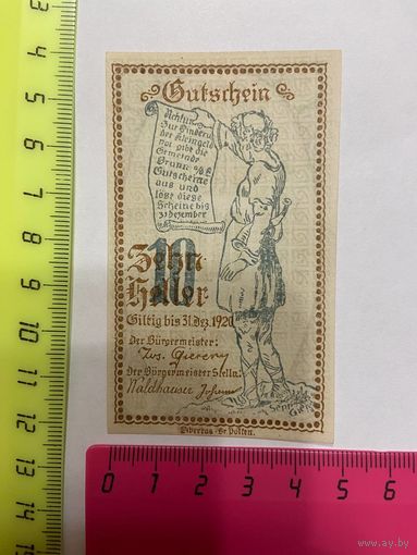 Австрия нотгельд 10 Грюнн - 2301