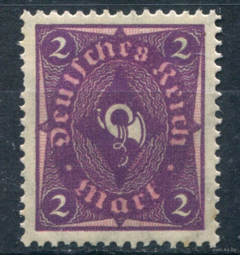 Веймарская Республика - 1921/22г. - почтовый горн, wz 2, 2 M - 1 марка - MNH. Без МЦ!