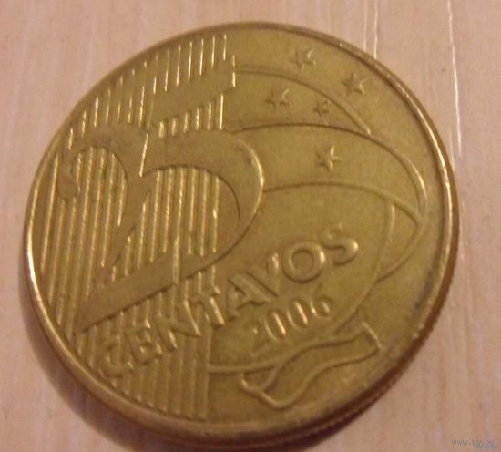 25 сентаво Бразилия 2006 г.в.