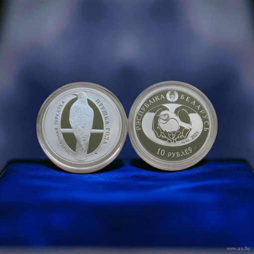 Горлица, 10 рублей 2023, Ag