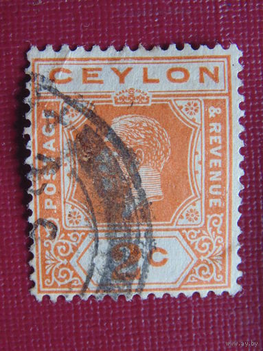 Британская колония Цейлон 1921 год.