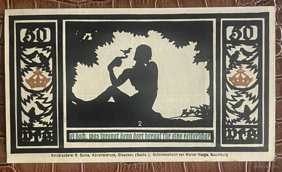 Нотгельд 50 пфеннигов 1921 год. Кведлинбург,. Веймарская республика