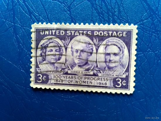 Марка США. Борьба за права женщин. Юбилей. 1948 (3)
