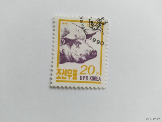 КНДР  1990  свинья