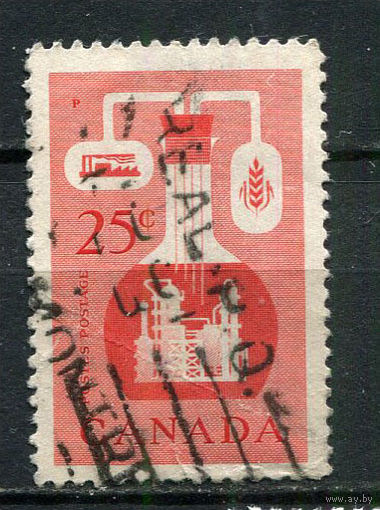 Канада - 1956 - Химическая промышленность 25С - [Mi.310] - 1 марка. Гашеная.  (Лот 56Gz)-T4P37