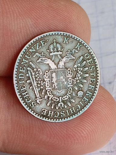 1/2 крейцера 1851 года в отличном состоянии!!!