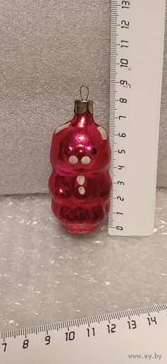 Ёлочная игрушка. Мишка в рубахе. 24-16