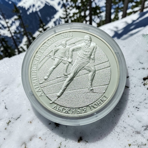 Лыжные гонки, 20 рублей 2012, серебро