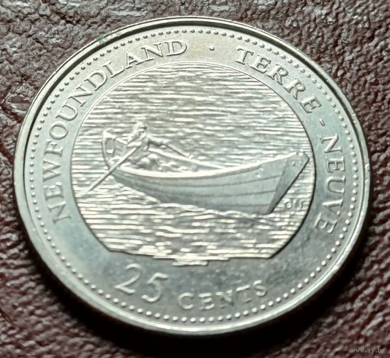 Канада 25 центов, 1992 Ньюфаундленд и Лабрадор    ( 1-7-8 )