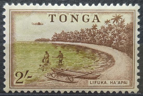 Британские колонии. Тонга 1953 г. SG111 MH
