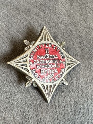 Редкий нагрудный знак медаль Польша. Много Лотов с рубля
