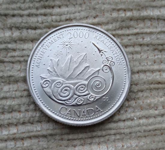 Werty71 Канада 25 центов 2000 миллениум Достижения