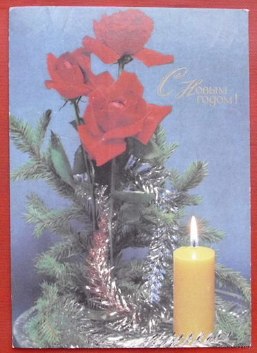 С новым годом! Подписанная. 1985 года. Фото Стейнерт. 60.