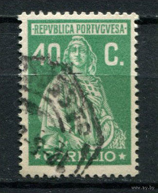Португалия - 1920/1926 - Жница 40С - [Mi.281] - 1 марка. Гашеная.  (Лот 105AY)