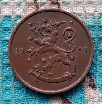 Финляндия 10 пенни 1937 года, UNC.