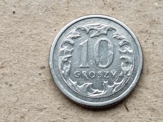 Польша 10 грошей, 2013г. (U-обм)