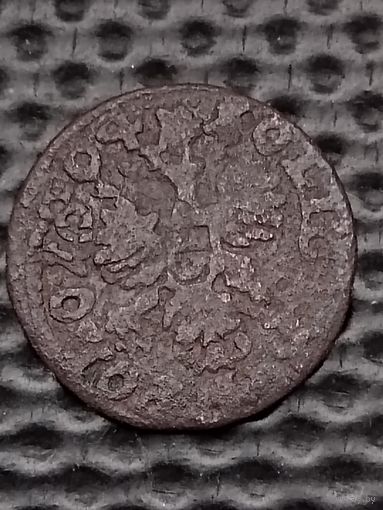Солид (боратинка) 1664 г. польский герб. Ян II Казимир, без мц.