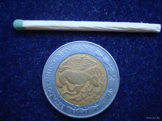 Монета 1 доллар, 1994 г, Мексика.