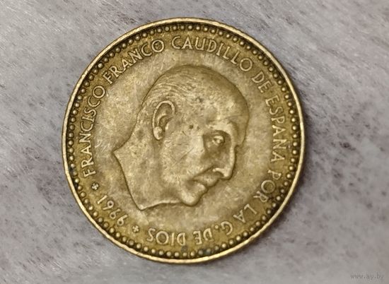 Испания 1 песета 1966(74)