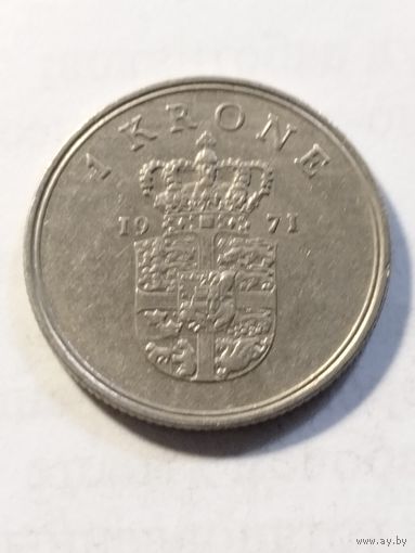 Дания 1 крона 1971