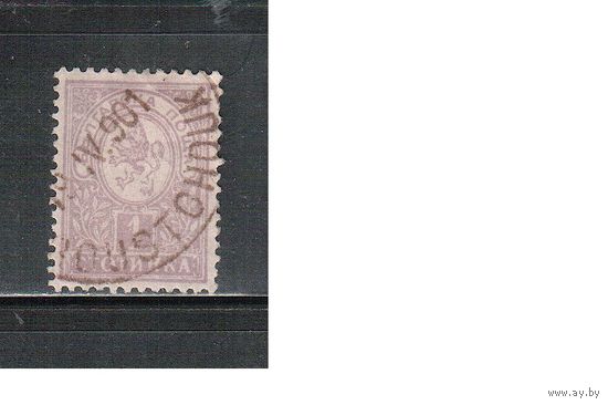 Болгария(Княжество)-1889, (Мих.28Е ),  гаш. , Стандарт, Герб,  перф. 12 3/4 ,