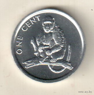 Острова Кука 1 цент 2003 Обезьяна