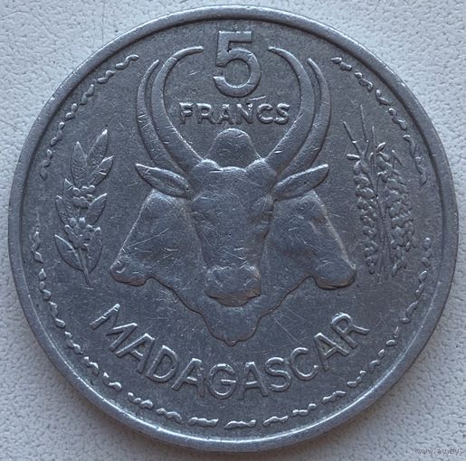 Мадагаскар 5 франков 1953 г.