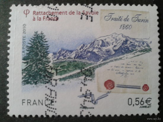 Франция 2010 регион Савойя, горы, дерево