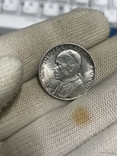 Яркие 5 лир 1940 Ватикан UNC!! много лотов