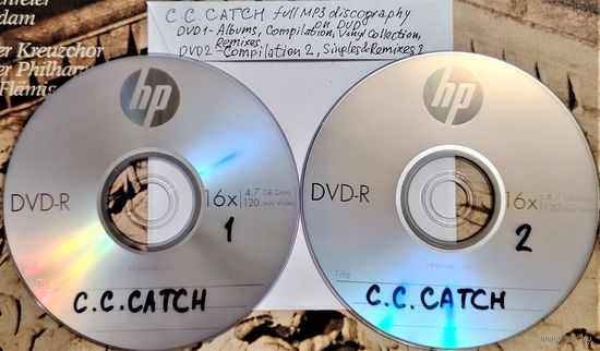 DVD MP3 полная дискография - C.C.CATCH - 2 DVD