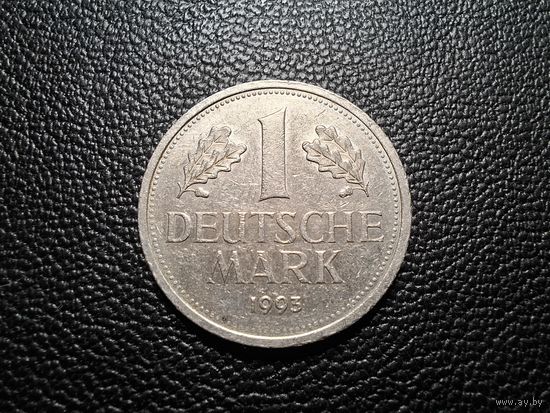 Германия 1 марка 1993 "J" - Гамбург