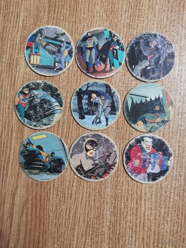 Фишки игровые Бэтмен Batman DC Comics 1995 год -  фишка Сотка CAPS Кэпс