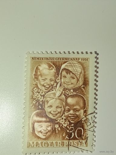 Венгрия 1951 Международный день защиты детей.