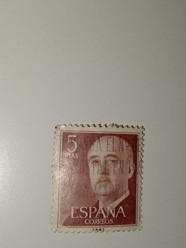 Испания  1955 Франсиско Франко, испанский генерал и диктатор.