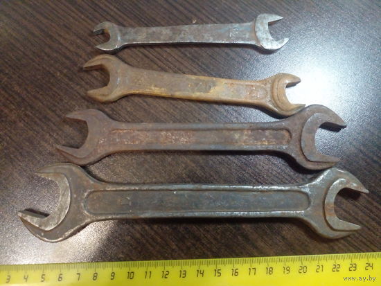 Ключи гаечные рожковые. СССР. 22,19,17,14,13,11,10