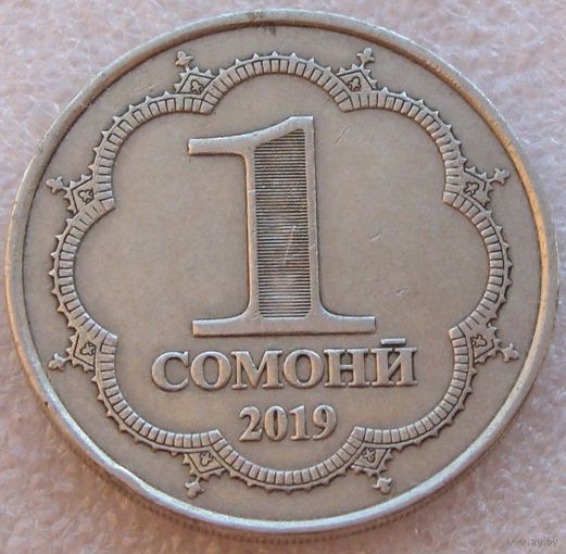Таджикистан. 1 сомони 2019 год  UC#15