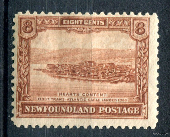 Британские колонии - Ньюфаундленд - 1928г. - вид, ландшафт, 8 с - 1 марка - MH [Mi 135]. #3-WB-100-A-1