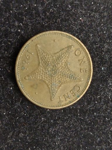 1 цент багамские острова 1966