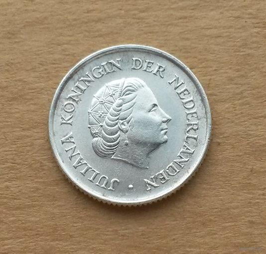 Нидерландские Антильские острова, 1/4 гульдена 1970, серебро 0.640, Юлиана (1948-1980)