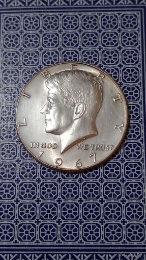 США 1/2 доллара 1967 серебро