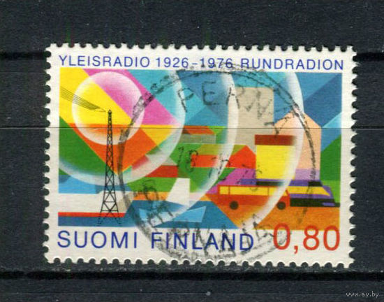 Финляндия - 1976 - 50 лет финской телерадиовещательной компании - [Mi. 789] - полная серия - 1 марка. Гашеная.  (Лот 162AV)