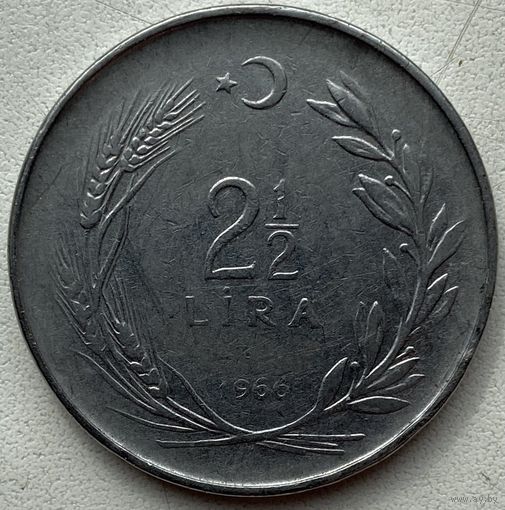 Турция 2,5 лиры 1966 г.