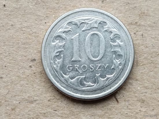 Польша 10 грошей, 2020г. (U-обм)