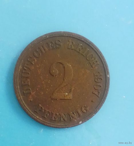 2 пфеннига 1907